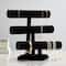 8 Pack: 12" Triple Bar Black Velvet Jewelry Stand by Bead Landing™